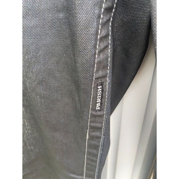 Parish Straight Jeans Men's Size 36 Gray Denim 100% Cotton High Rise 5-Pockets - Picture 5 of 15